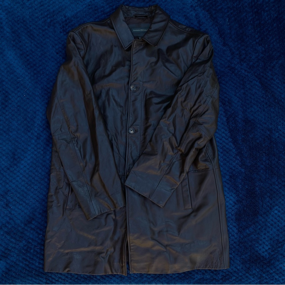 Banana Republic Genuine Leather Coat